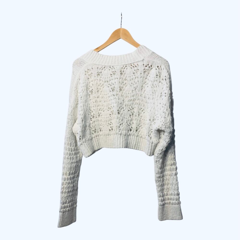 Free People Chloe Cardi / Evening Cream sz small - Picture 4 of 10